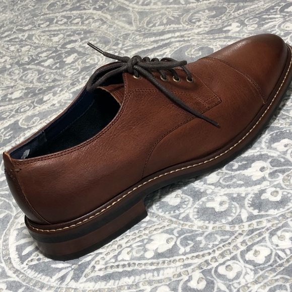 Men’s NWOT Cole Haan Brown Dress Shoes With Lace - Picture 3 of 8